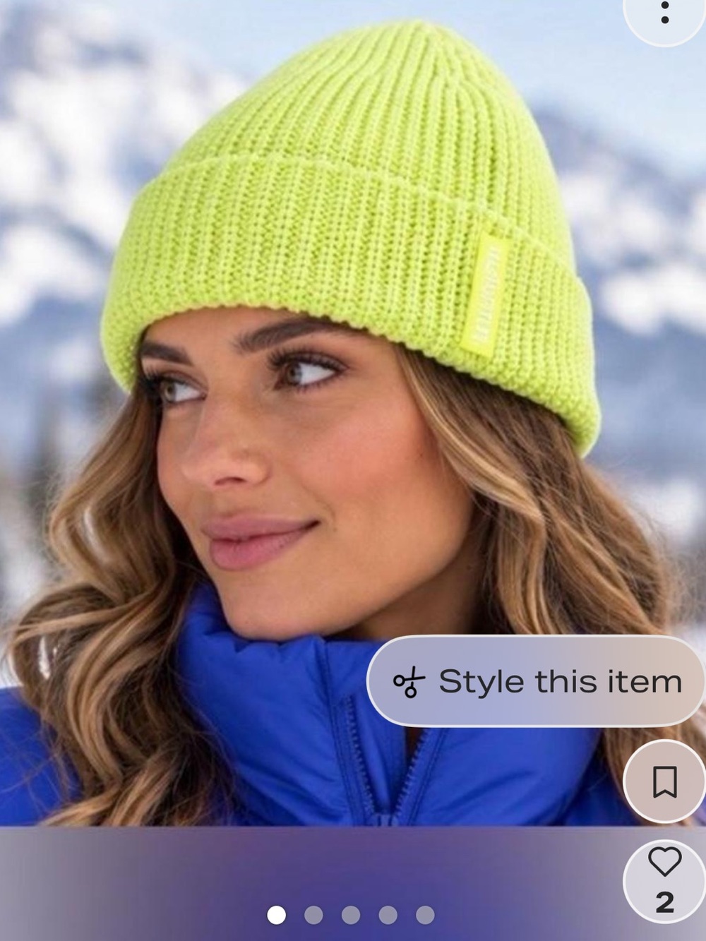 lululemon “Electric Lemon” knit Beanie -NWOT
